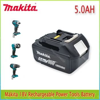 Makita Оригинальная литий-ионная аккумуляторная батарея 18V 5.0Ah 18v Сменные батарейки для дрели BL1860 BL1830 BL1850 BL1860B