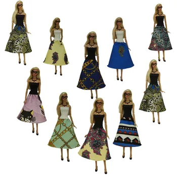 Модная кукольная одежда 1/6 BJD для Барби, платье Принцессы с открытыми плечами, 11,5 