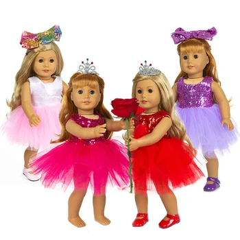 2023 Новая модная вуаль, подходящая для кукольной одежды American Girl, 18-дюймовая кукла, Рождественский подарок для девочки (продается только одежда)