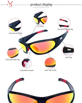 BOLLFO Поляризованные очки Для велоспорта, Велосипедные Очки для спорта на открытом воздухе, Велосипедные солнцезащитные очки, Оправа для близорукости, трансграничная