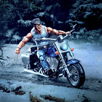 Легенды Marvel Росомаха Логан с мотоциклом 6 