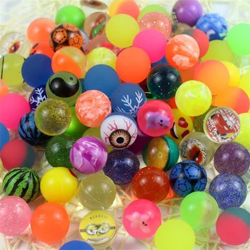 10 штук 25 мм плавающего водного твердого смешанного прыгающего мяча резиновые игрушки для ванной на открытом воздухе для детских спортивных игр bouncing ball c