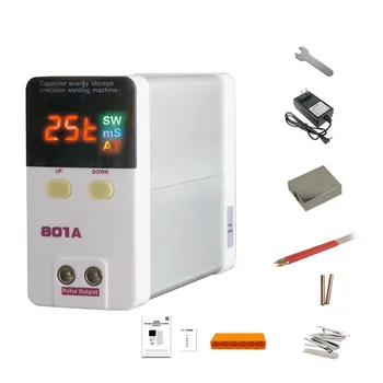 Бытовой Аппарат для точечной сварки DIY 801A Ручной Конденсаторный накопитель энергии для ремонта батареи мобильного телефона