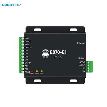 Контроллер ввода-вывода Edge Acquisition Gateway Ethernet RS485 4DI 2DO 2AI CDEBYTE E870-E1 Протокол TCP/UDP/MQTT Modbus DC 8 ~ 28V