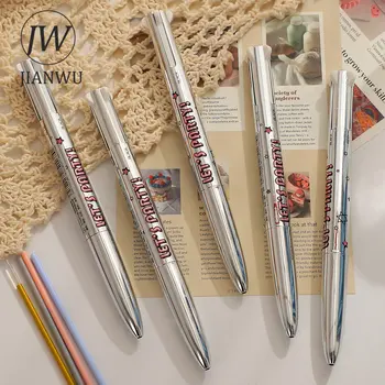 JIANWU1 шт, 4 цвета, Модульная Шариковая ручка, Многофункциональная пресс-ручка, Плавная Заправка для письма, Креативные принадлежности для студентов 