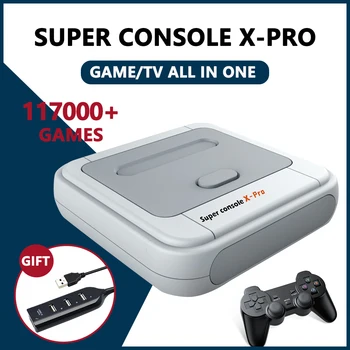 Игровая консоль Super Console X Retro PRO TV, встроенные 80 эмуляторов с 95000 + играми Для PSP/PS1/MD/N64, Поддержка Wi-Fi HD Out