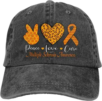 Шляпы Peace Loves Cure, Женские Желтые Шляпы для осознания рассеянного склероза, Кепка для папы для Мужчин, Шляпа для Мужчин, Женщин, Четыре сезона, Повседневная