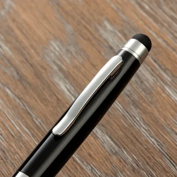 Роскошная Мини-Короткая Металлическая Шариковая ручка с сенсорным экраном и Губкой Высшего Качества, Подарочная Универсальная Емкостная ручка, Масляная ручка для рукописного ввода 1