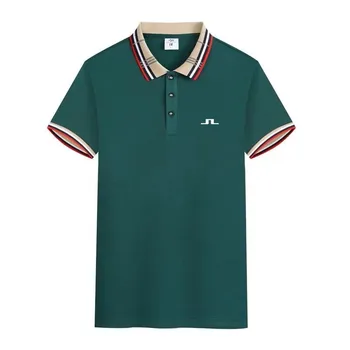 Летняя рубашка поло для гольфа с принтом, Мужская Рубашка Поло с коротким рукавом, Высококачественная Мужская Повседневная Спортивная Рубашка Поло, Мужская приталенная футболка, Топ