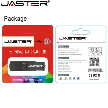 JASTER USB флэш-накопители TYPE-C OTG 64GB Высокоскоростной флеш-накопитель с брелоком Черный Memory stick с Пользовательским ЛОГОТИПОМ Бизнес-подарок U диск 5