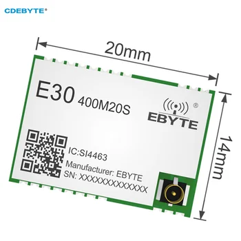 EBYTE SI4463 433/470 МГц Беспроводной модуль дальнего действия 2,5 км E30-400M20S (4463) 100 МВт IPEX/Антенна с отверстием для штамповки Беспроводной модуль SPI