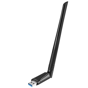 1300 Мбит/с Двухдиапазонная Гигабитная Беспроводная Сетевая карта 5.8G Беспроводной WiFi Приемник USB WiFi Адаптер Беспроводная Сеть