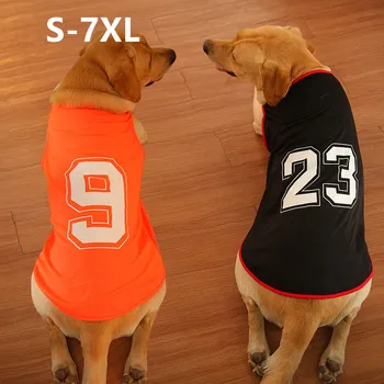 XS-7XL Одежда для больших Собак Летний тонкий жилет Удобный дышащий Золотистый Ретривер Самоед Большой Средний маленький Одежда Для домашних животных