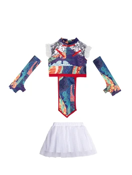 Детская модель из Фарфора высокого класса-Шикарная одежда для девочек, Костюм для джазовых танцев, Модное представление на подиуме, модный тренд 1