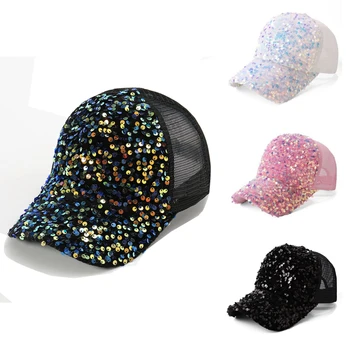 Новый блестящий блестками унисекс хлопок папа шляпа Бейсбол кепки пользовательские граффити snapback модные спортивные шапки для мужчин женщин хип-хоп кепка
