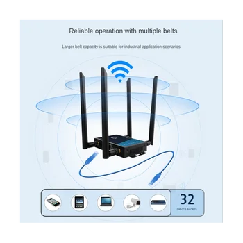 Промышленный Беспроводной маршрутизатор 4G LTE WiFi с поддержкой слота от беспроводного до проводного маршрутизатора 300 Мбит/с LT220-E EU Plug 2