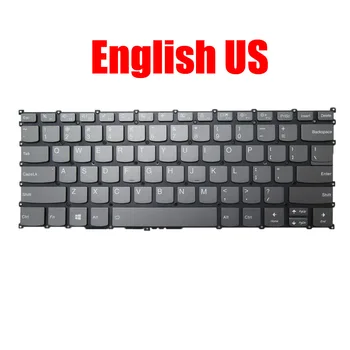 Клавиатура для ноутбука Lenovo S540-14IWL, S540-14IML, S540-14API, Английская, американская, С Серой Подсветкой, Новая