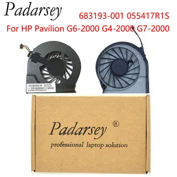 Сменный Вентилятор Охлаждения процессора Padarsey для ноутбуков HP Pavilion Серии G6-2000 G4-2000 G7-2000 683193-001 055417R1S