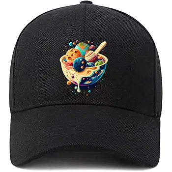 Бейсбольная кепка для мороженого, Регулируемая Шляпа для папы, Неструктурированная Хлопковая Кепка, Бейсбольная кепка из полиэстера, Унисекс, четыре сезона, Повседневная