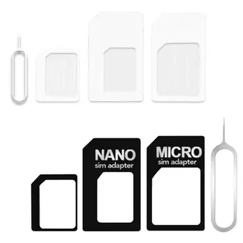 для адаптера NANO-карты 4 в 1 Конвертер в Micro/Standard для всех мобильных устройств 2 шт.