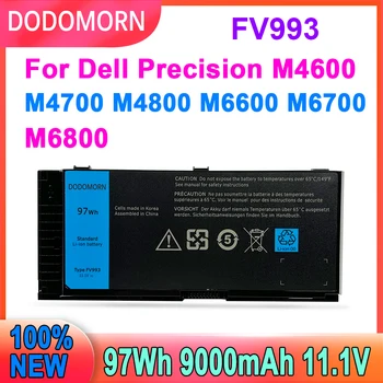 DODOMORN Новый Аккумулятор Для Ноутбука FV993 DELL Precision M6600 M6700 M6800 M4800 M4600 M4700 FJJ4W PG6RC R7PND