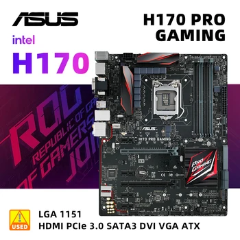 Комплект материнской платы LGA 1151 ASUA Z170 PRO GAMING + процессор i5-6500 USB 3.1 SATA III PCI-E 3.0 HDMI M.2 Материнская плата Intel Z170 ATX