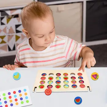 Пазлы Монтессори Подбирайте цвет и форму рисунка, игра-головоломка для детей, Распознавание образов, занятия в дошкольных учреждениях 4