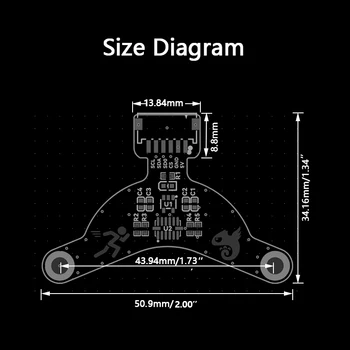 1 Шт. Плата акселерометра ADXL345 V0.1 Поддержка Klipper 3D Принтер Часть Для Voron V0.1 Rspberry Pi 36 мм Мотор E8BE 5