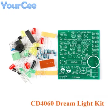 CD4060 Dream Light Лампа DIY Электронный Веселый Набор Подарок на День Рождения Музыкальный Фонарь Изготовление Фонарей Dreamy Suite Kit