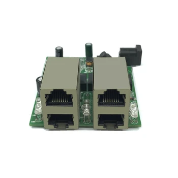 Быстрый коммутатор mini 4 port ethernet switch 10/100 Мбит /с сетевой коммутатор rj45, концентратор, модуль печатной платы для модуля системной интеграции