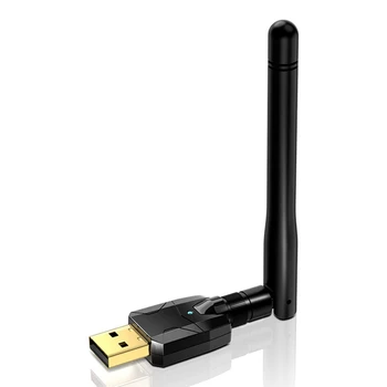 Bluetooth-адаптер USB Bluetooth 5.0 Адаптер 100M Long Range Dongle EDR Wireless Receiver Transfer для ПК и настольных компьютеров