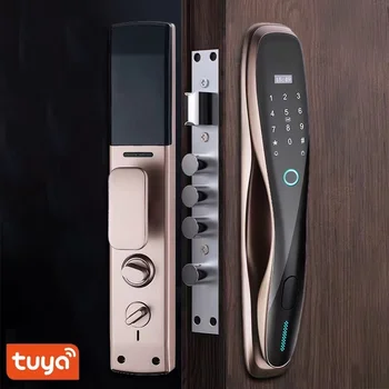 Высококачественный RFID Гостиничный номер Tuya Smart Ручка-засов Система Блокировки Безопасности Алюминиевый WIFI Дверной Замок