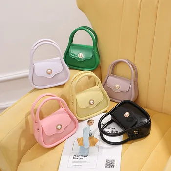 Новые желейные сумки 2023, Летняя Модная Маленькая розовая сумка на цепочке, Мини-милая сумка-мессенджер на одно плечо, Женские Роскошные сумки