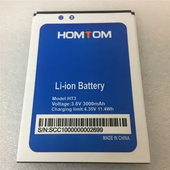 Новый В наличии высококачественный аккумулятор для мобильного телефона HOMTOM HT3/ht3 PRO + номер для отслеживания