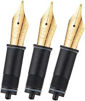 3 шт. перьевая ручка Asvine с замененными наконечниками, наконечник EF/F/ M для Asvine V169, P20, P30 и V126, не подходит для P36