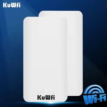 KuWFi Открытый Беспроводной Wi Fi маршрутизатор с частотой 5,8 ГГц, 300 Мбит/с, Высокая мощность, мост большого радиуса действия, 1-2 км, WIFI Singal Extender