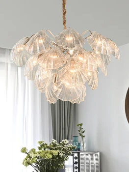 Роскошная люстра в скандинавском стиле для гостиной, современная простая индивидуальная комната, столовая, художественная лампа, креативная оболочка, спальня lampCD