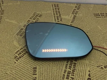 Синее зеркало заднего вида, светодиодный монитор слепой зоны с подогревом сигнала поворота для Hyundai Sonata 8th 11-14 Ix35 10-17, 2 шт
