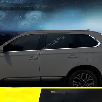 Для Mitsubishi Outlander 2013-2020, автомобильный Стайлинг, полоски из нержавеющей стали, отделка окна автомобиля, Аксессуары для Укладки автомобилей