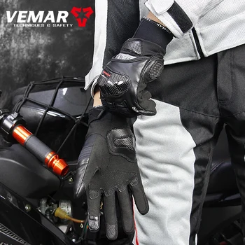 Зимние Водонепроницаемые Мотоциклетные теплые перчатки для верховой езды, Камуфляжные защитные перчатки с сенсорным экраном, Мужские перчатки для мотокросса 0