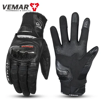Зимние Водонепроницаемые Мотоциклетные теплые перчатки для верховой езды, Камуфляжные защитные перчатки с сенсорным экраном, Мужские перчатки для мотокросса 1