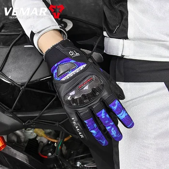 Зимние Водонепроницаемые Мотоциклетные теплые перчатки для верховой езды, Камуфляжные защитные перчатки с сенсорным экраном, Мужские перчатки для мотокросса 3