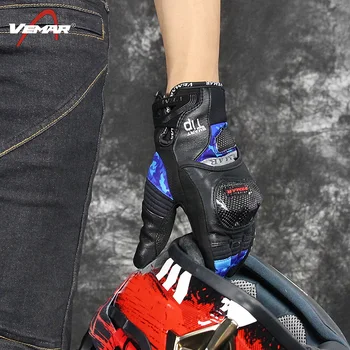 Зимние Водонепроницаемые Мотоциклетные теплые перчатки для верховой езды, Камуфляжные защитные перчатки с сенсорным экраном, Мужские перчатки для мотокросса 4