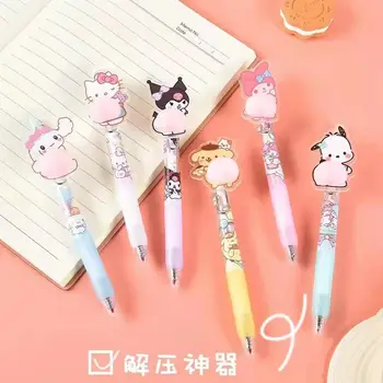Sanrio Милый Декомпрессионный Нейтральный карандаш Nam Moroll Melody Cartoon 0,5 мм, ручка для письма, обучающие Канцелярские принадлежности для студентов Оптом 3
