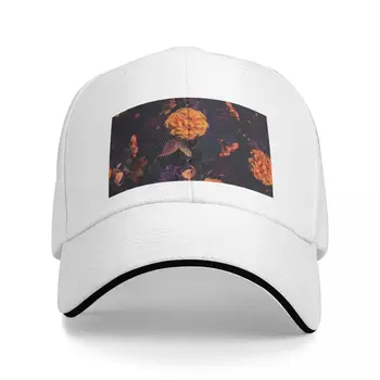 Бейсбольная кепка с резинкой для инструментов для мужчин и женщин Snapback с пышными темными цветами в стиле барокко, Новая кепка для дальнобойщика
