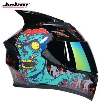 Мотоциклетный шлем Jiekai man, маска с двумя линзами, четыре шлема, шлем