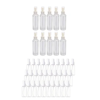 AD-50 штук прозрачных пластиковых бутылок объемом 100 мл и 50 штук распылителей объемом 50 мл